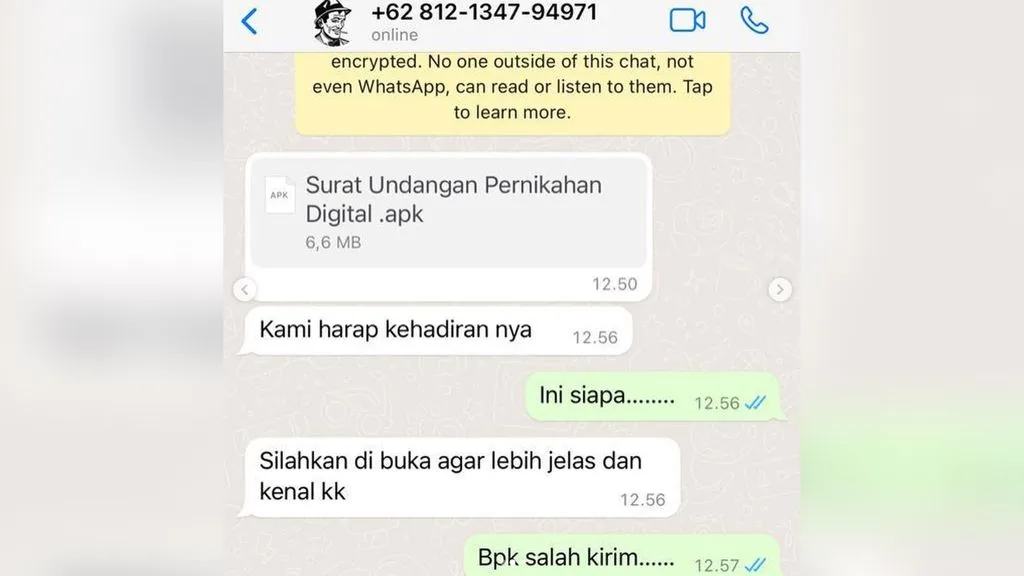Waspada Modus Penipuan Berkedok Undangan Digital (APK)